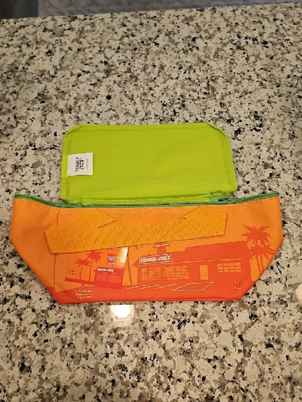 Trader Joe's Lunch Tote with Pink, Orange & Lime - Comes With All 3.